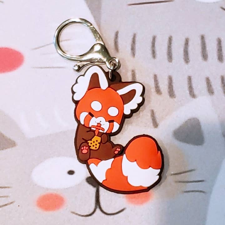 Lizbie Cafe – wholesale Keychain – Women's – Boba Red Panda Keychain