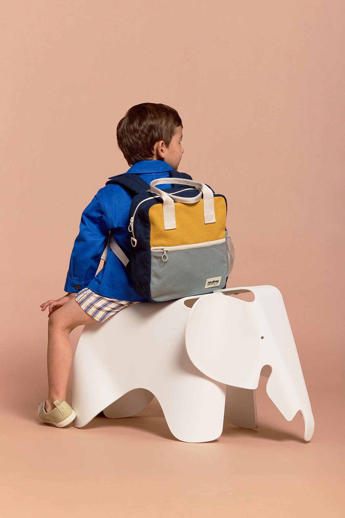 Hindbag - Wholesale Backpack - Kids - Arthur Tricolor Saffron Backpack1