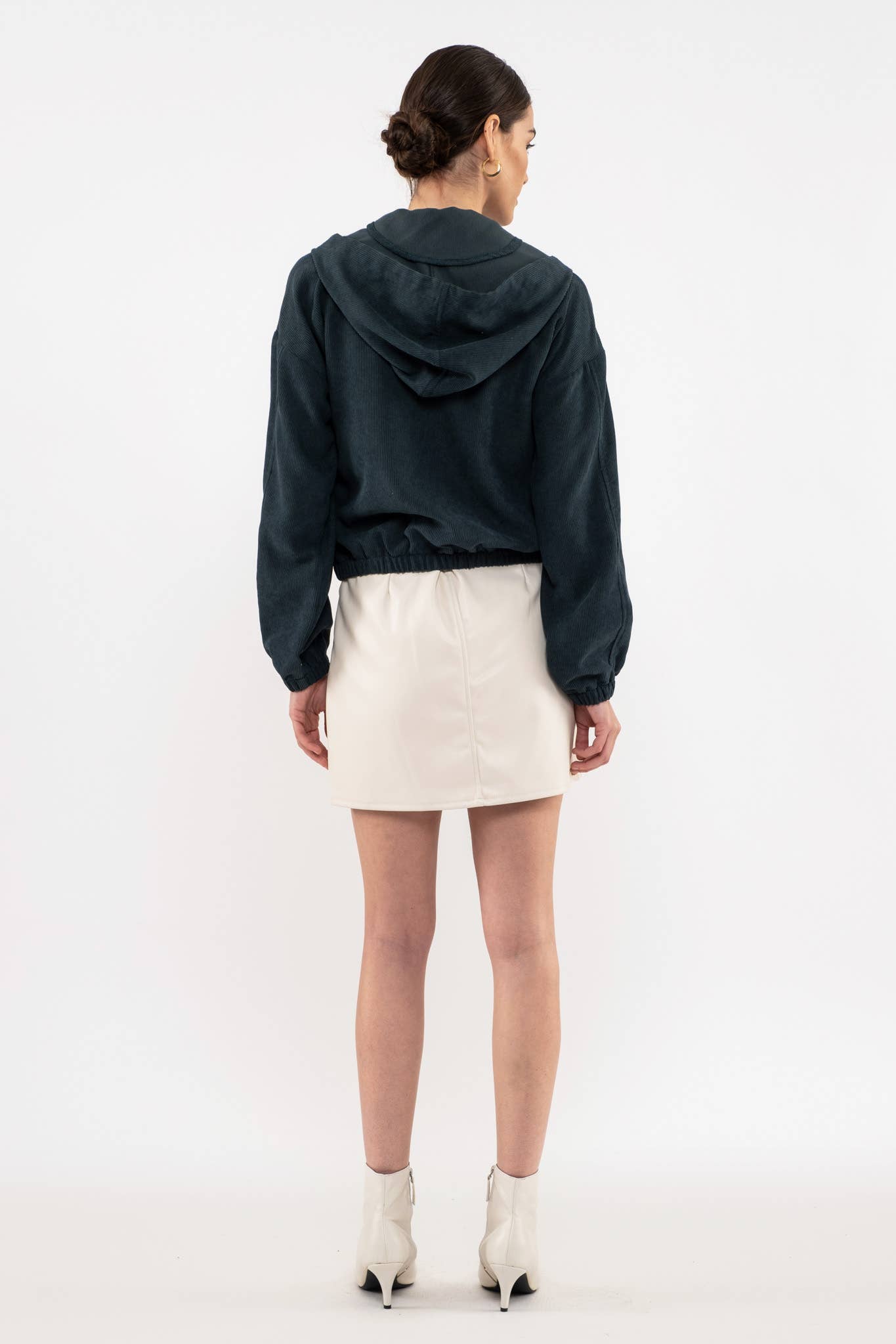 Blu Pepper – Blusão - Mulher por atacado – CASACO DE VELUDO COM ZÍPER50