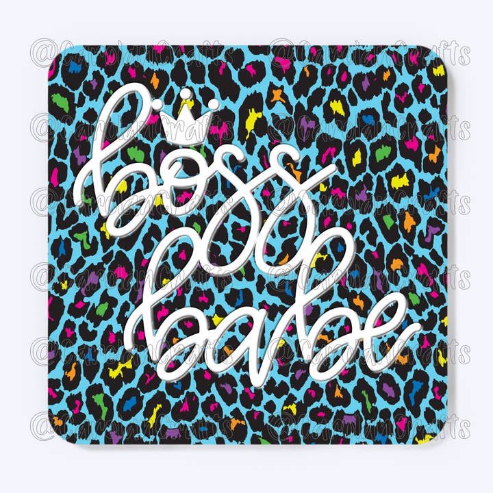 Boss Babe Coaster for wholesale by CarolanCrafts
