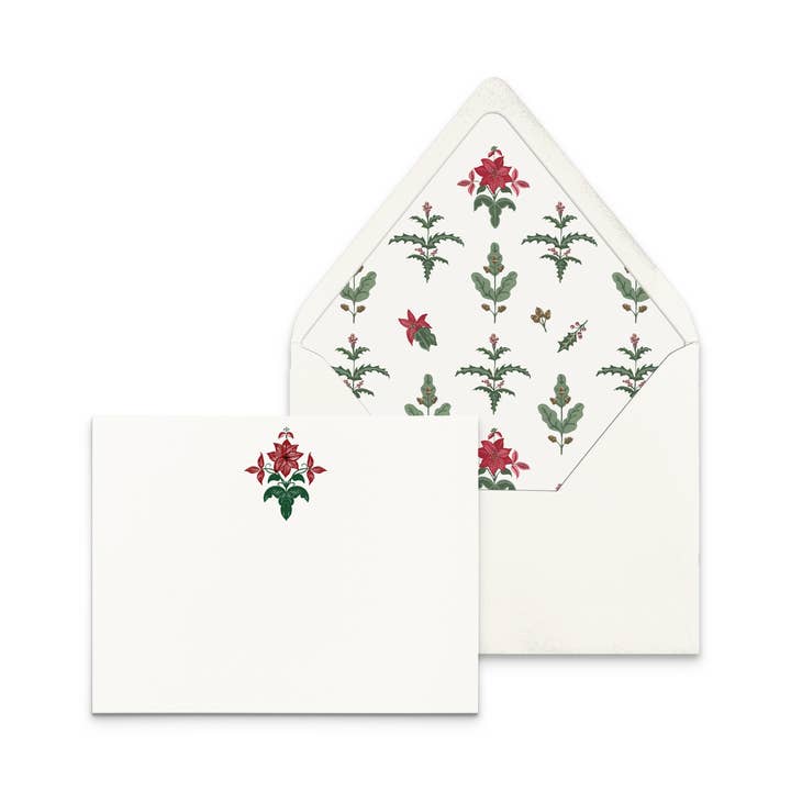 Poinsettia | Stationery Set of 6 for wholesale by Ciarra Claire