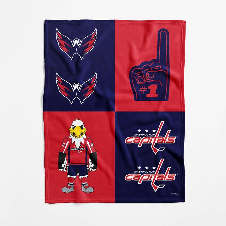 NHL Capitals DOMINO - Kid Swaddle Blanket for wholesale by The Northwest Group