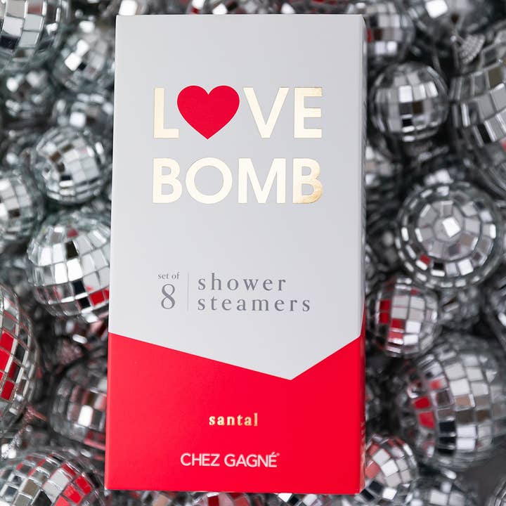 Chez Gagné - Wholesale Shower Steamer/Bomb - Love Bomb Shower Steamers - Santal - Set of 8 Tabs