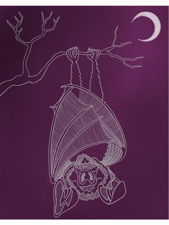 Copain Chauve-souris Dormeur pour la vente par Courtney Licata Designs
