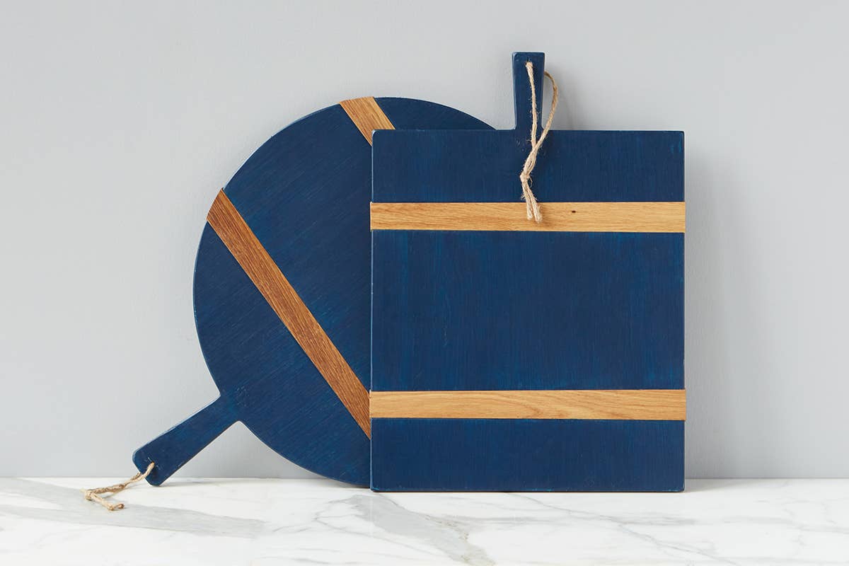 etúHOME – Großhandel Käsebrett – Moderne Charcuterie-Käseplatte, mittelgroß, rund, marineblau3