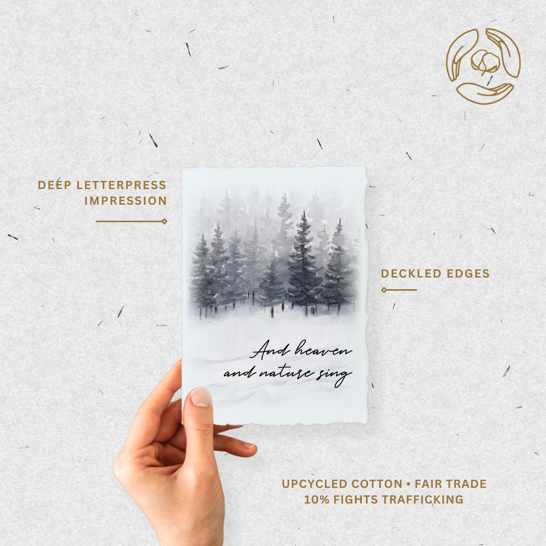 Paper Baristas - Wholesale Christmas Card - Eco-Friendly Christmas Greeting Card | Heaven + Nature Sing4