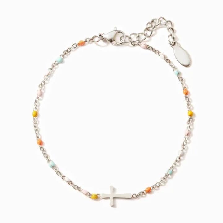 Ashlen - Wholesale Charm/Dangle Bracelet - GOLDEN CROSS BRACELET (ADJUSTABLE)1