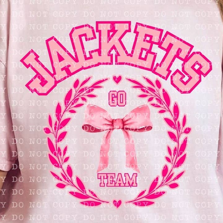 Jackets Coquette Team Mascot DTF Transfer for wholesale by K and M Designs