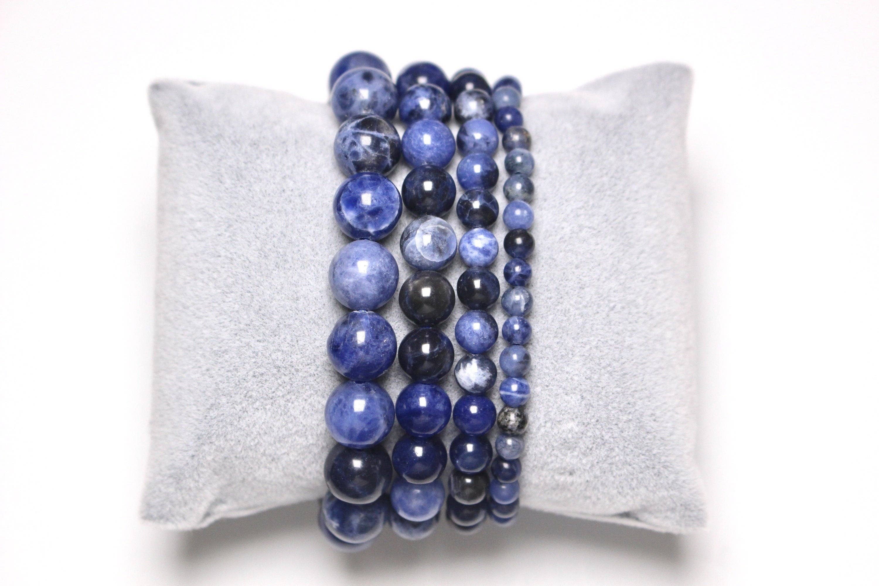 Foliesbijoux – Engroshandel Perlearmbånd – Sodalit armbånd A+1