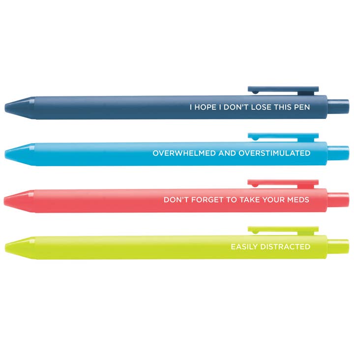 Set de stylos gel Neurospicy pour la vente par MangoIllustrated