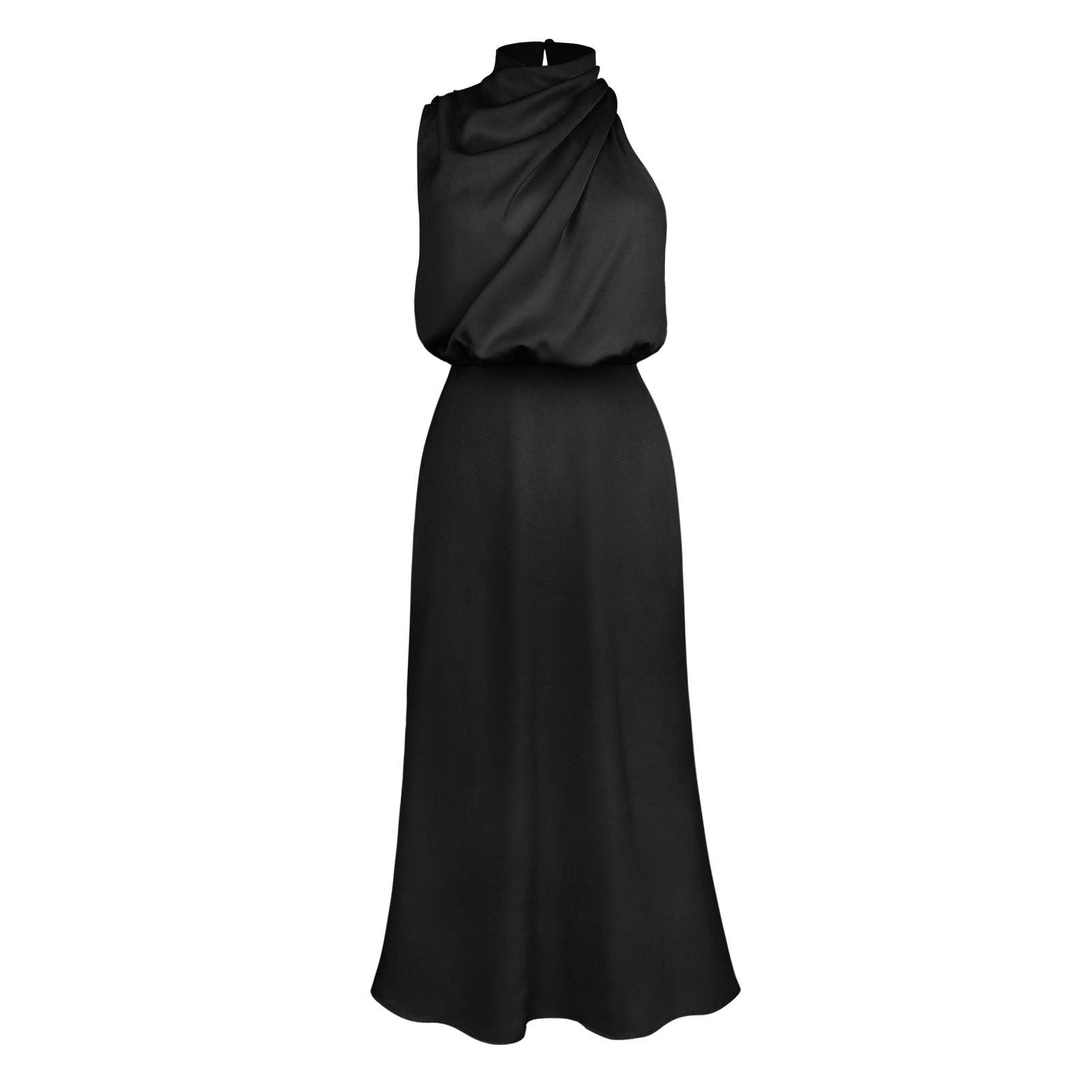 Sweetkama - Wholesale Dress - Women's - Ladies Eleganr Sleeveless Satin Midi Dress GQQT31