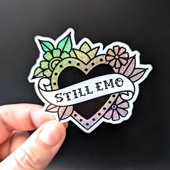 All That Raaz - Wholesale Sticker - Still Emo Glitter Sticker