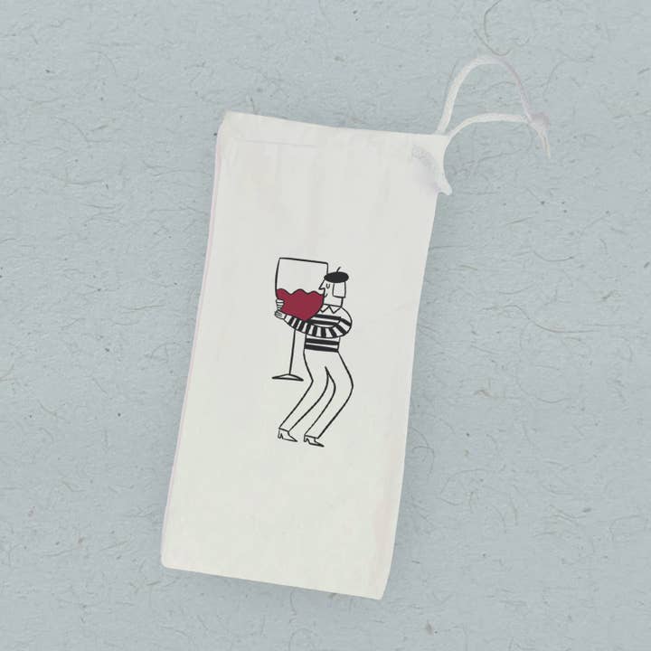 Wine Hugger - Canvas Wine Bag for wholesale by Boheme Bliss