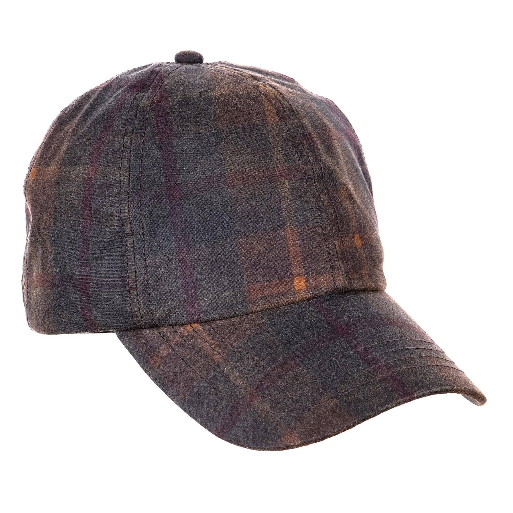Heather Hats & Accessories – Boné de beisebol - Unissexo por atacado – Boné de Beisebol Ewan em Tecido Encerado Tartan ZH2144