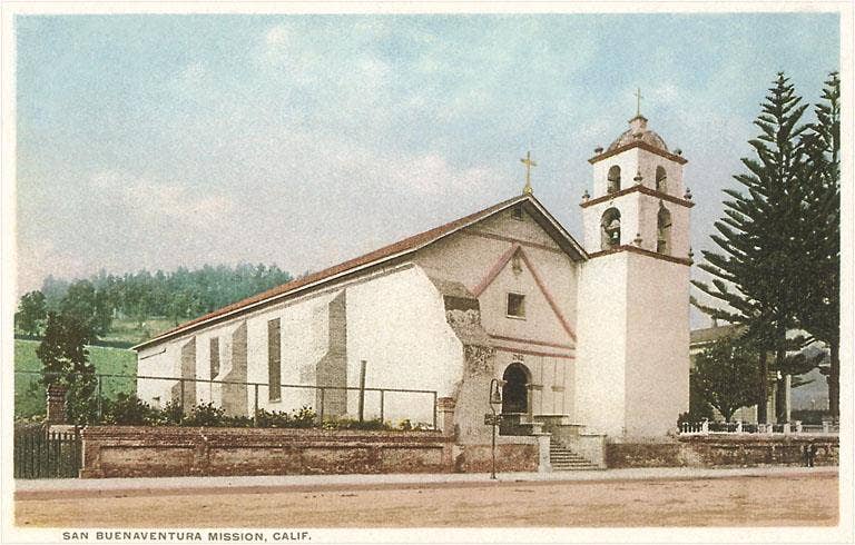 Found Image Press - Wholesale Sticker - Sticker CM-24 San Buenaventura Mission0