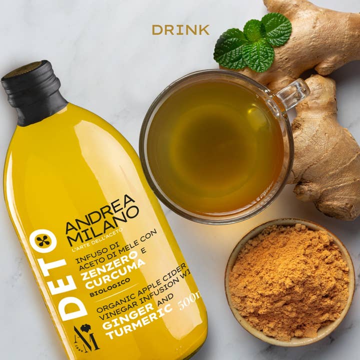 Andrea Milano - Wholesale Apple Cider - Organic Apple Cider Vinegar Infusion Ginger and Turmeric1