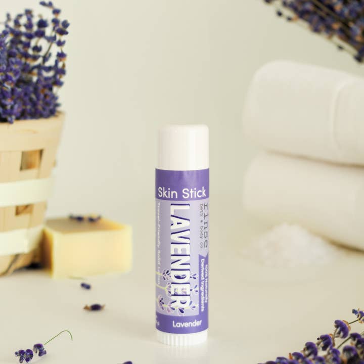 Rinse Bath Body Inc - Wholesale Solid Lotion - Skin Stick Lavender | Portable Solid Lotion | Calm3