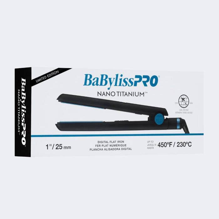 Salon Equipment Pros - Wholesale Straightener/Flat Iron - BaBylissPRO NANO TITANIUM Limited Ed. 1" DIGITAL FLAT IRON4