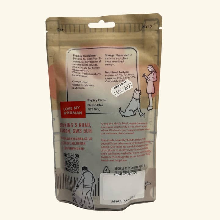 Love My Human - Venta al por mayor Chuches - Perros - Huesos de Avestruz - Amo a Mi Humano1