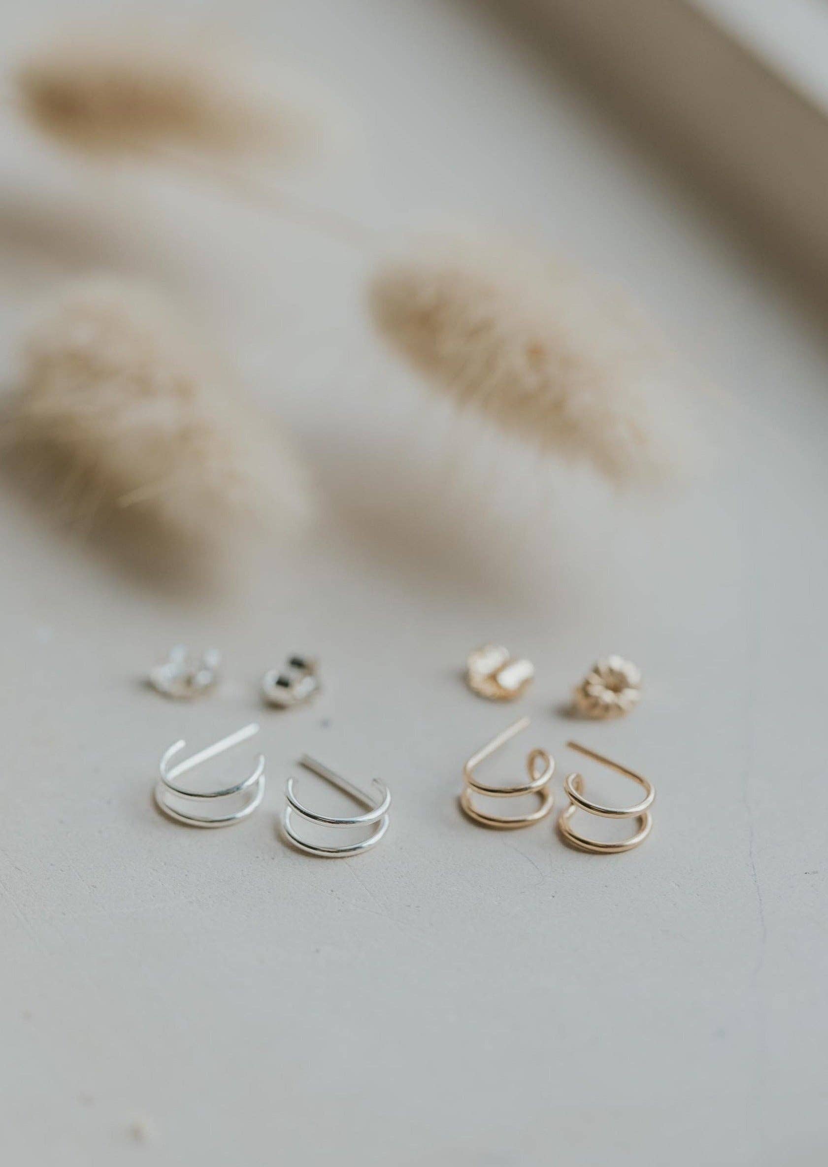 Hello Adorn – Engroshandel Hoops – Double Up indlæg | 14kt guldfyld+sterlingsølv7