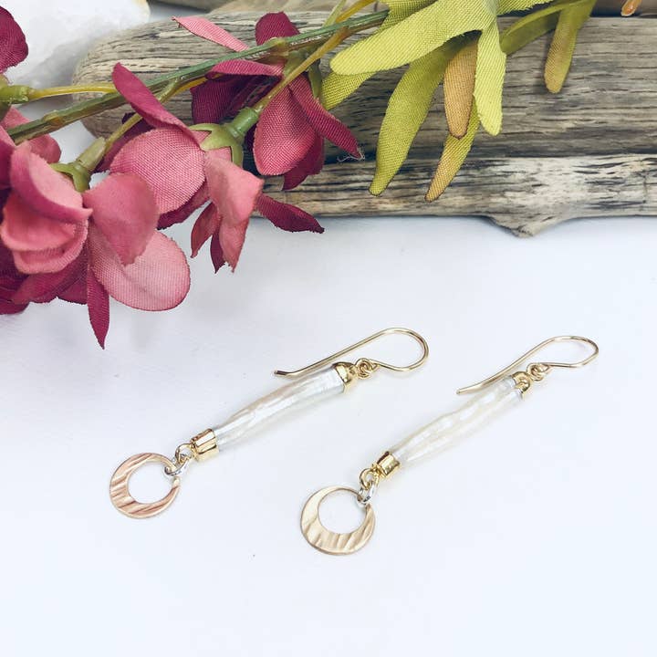 Pearl Stick Earring for wholesale by Laura J Designs
