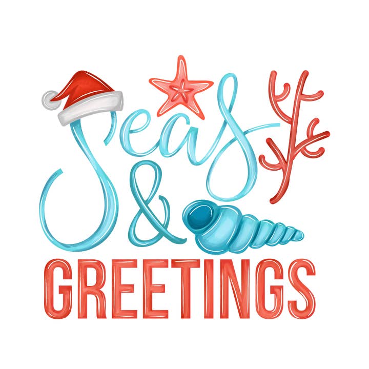 DogFish Design 13 - Wholesale Ornament Set - Coastal Christmas Mini Shell 6 pk1