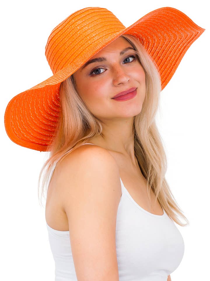 Thin Light-Weight Floppy Straw Beach Sun Hat for wholesale by Cap Zone