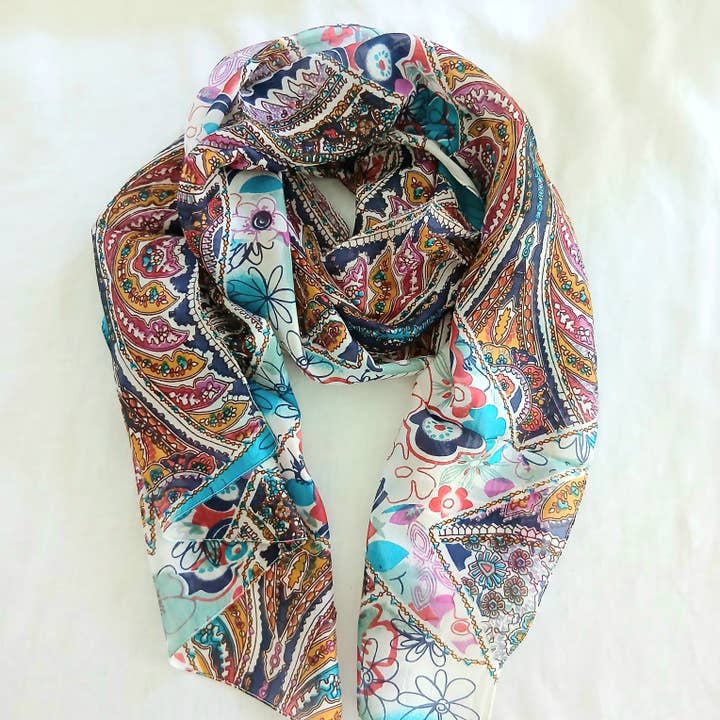 Cinnamon Creations - Wholesale Scarf – Women's - Silk Scarf - ZS-1003/L