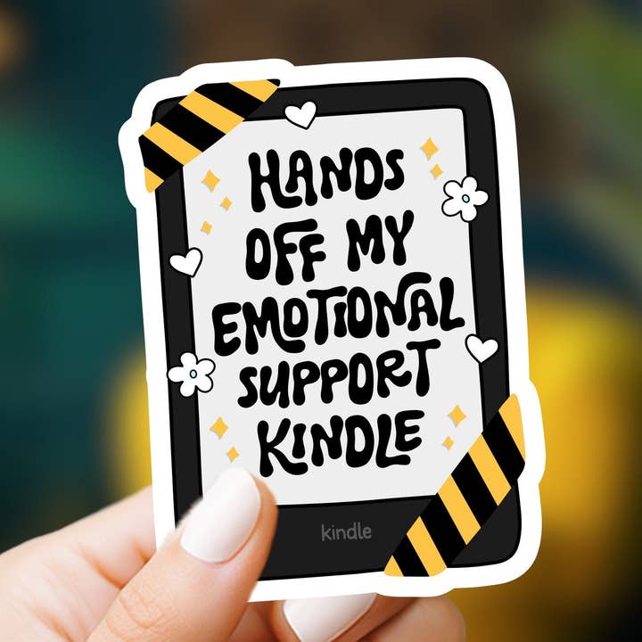 Emotional Support Kindle Sticker for wholesale by Market by Mari