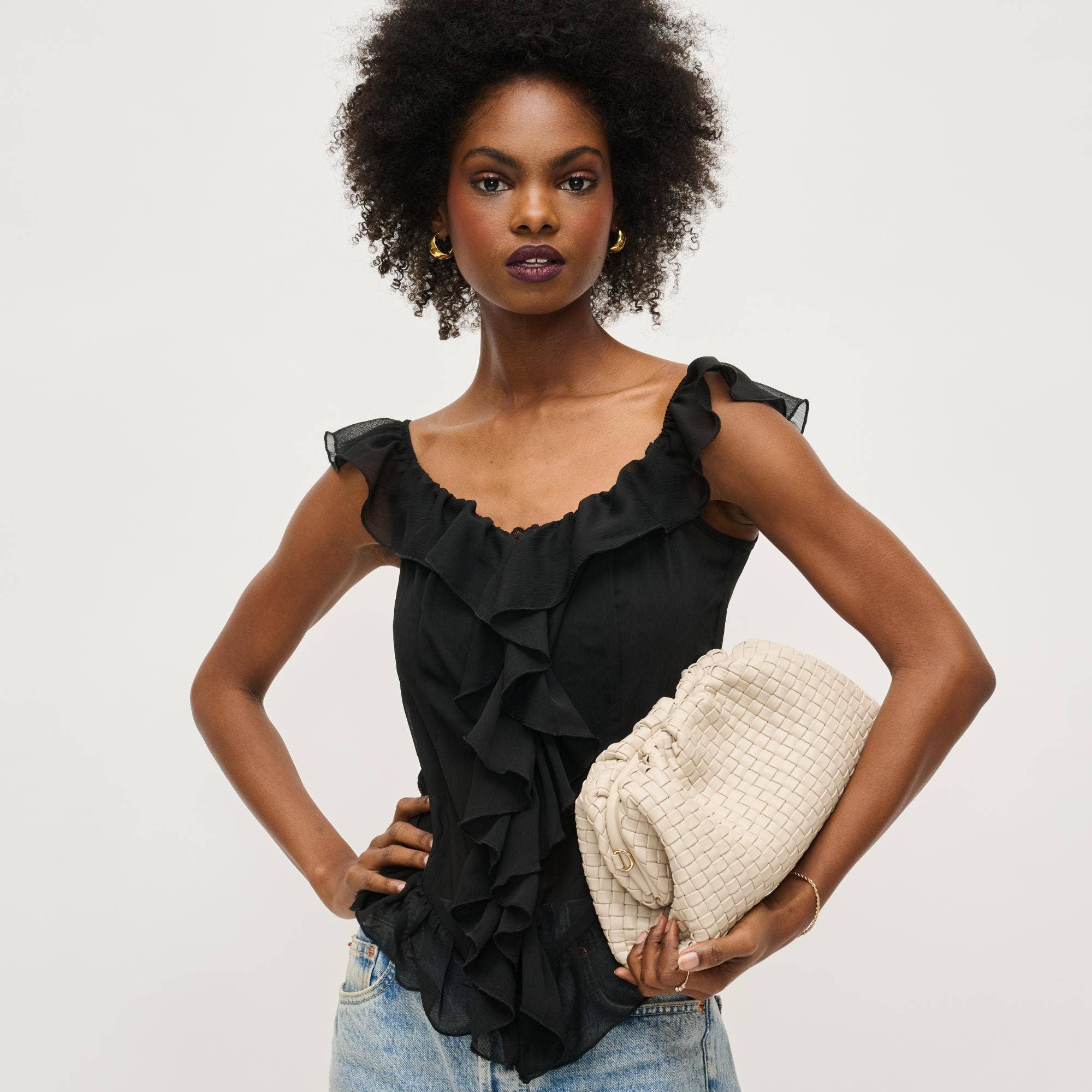 Urban Expressions - Wholesale Clutch Bag - Women's - Tate Woven Frame Clutch31