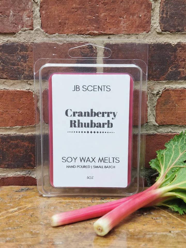 Cranberry Rhubarb Wax Melts for wholesale by Just Bummin