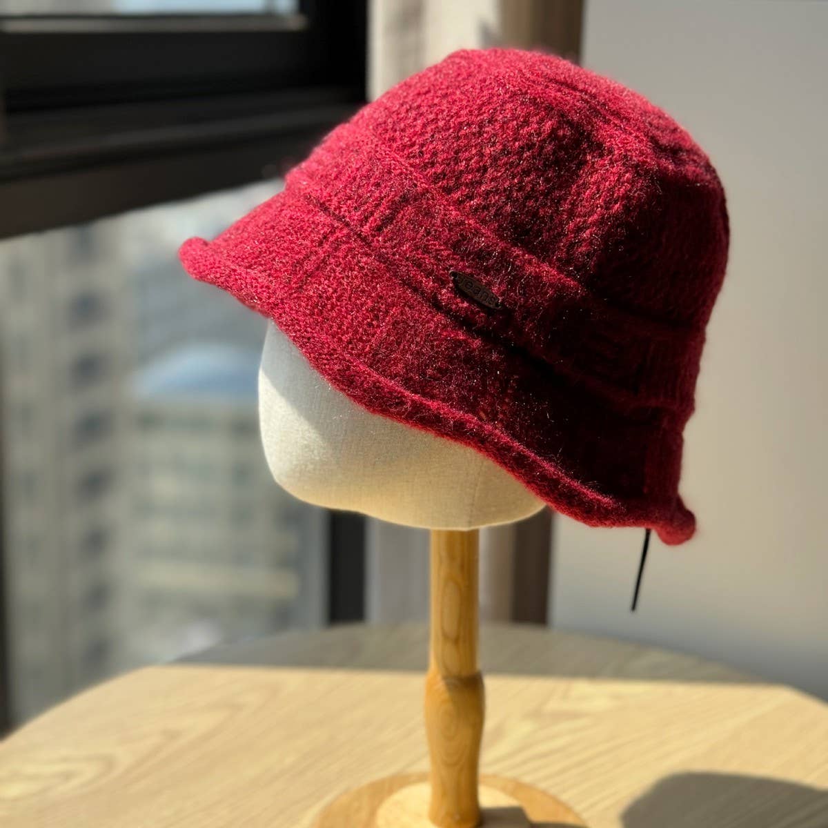 DOUBLJU - Wholesale Bucket Hat - Women's - RETRO WAVY KNITTED HAT_CWAH049224