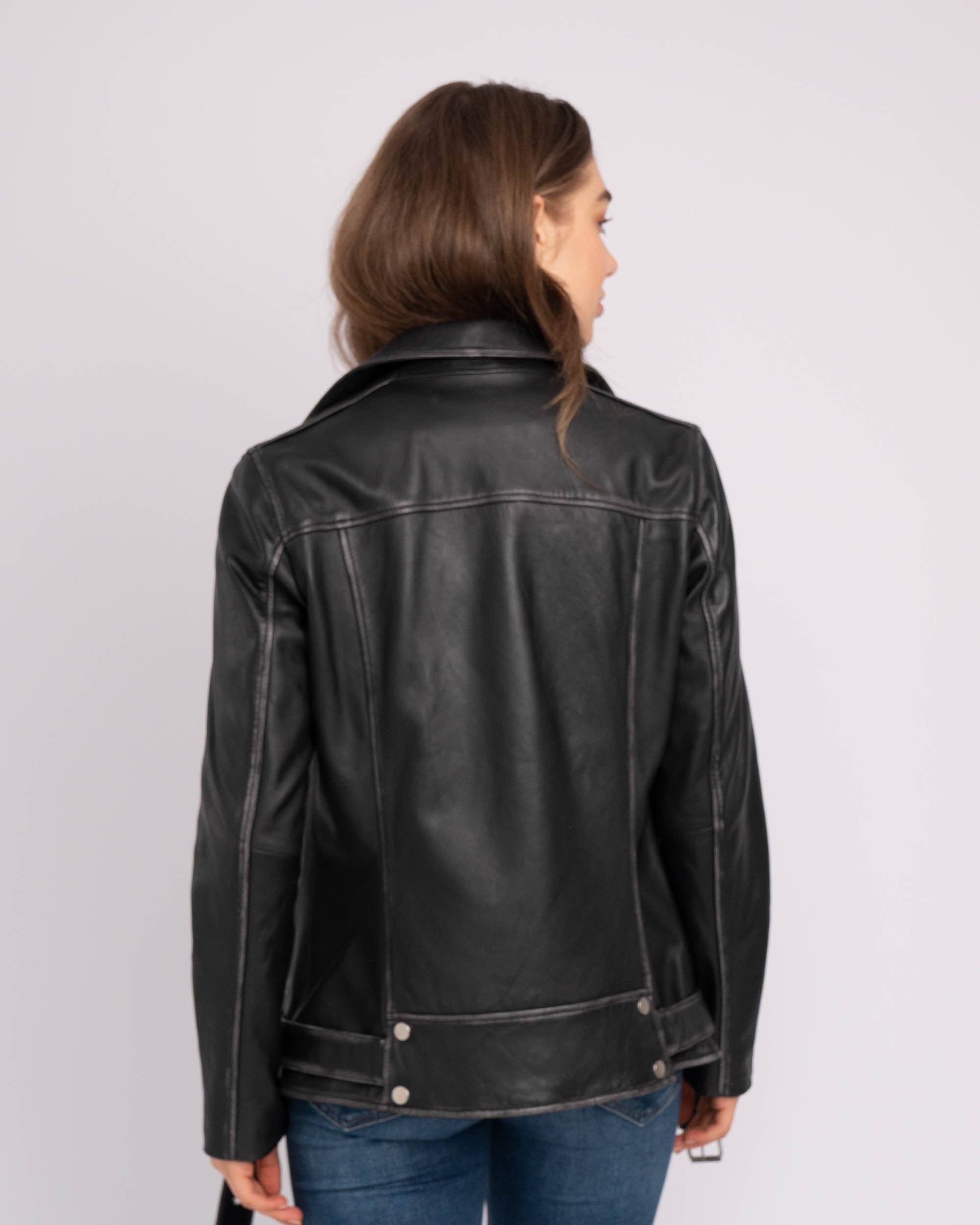 Amsterdam Heritage Leather Belts, Bags, Jackets & Apparel - Wholesale Leather Jacket - Women's - Berlin | Oversized Leather Biker Jacket9