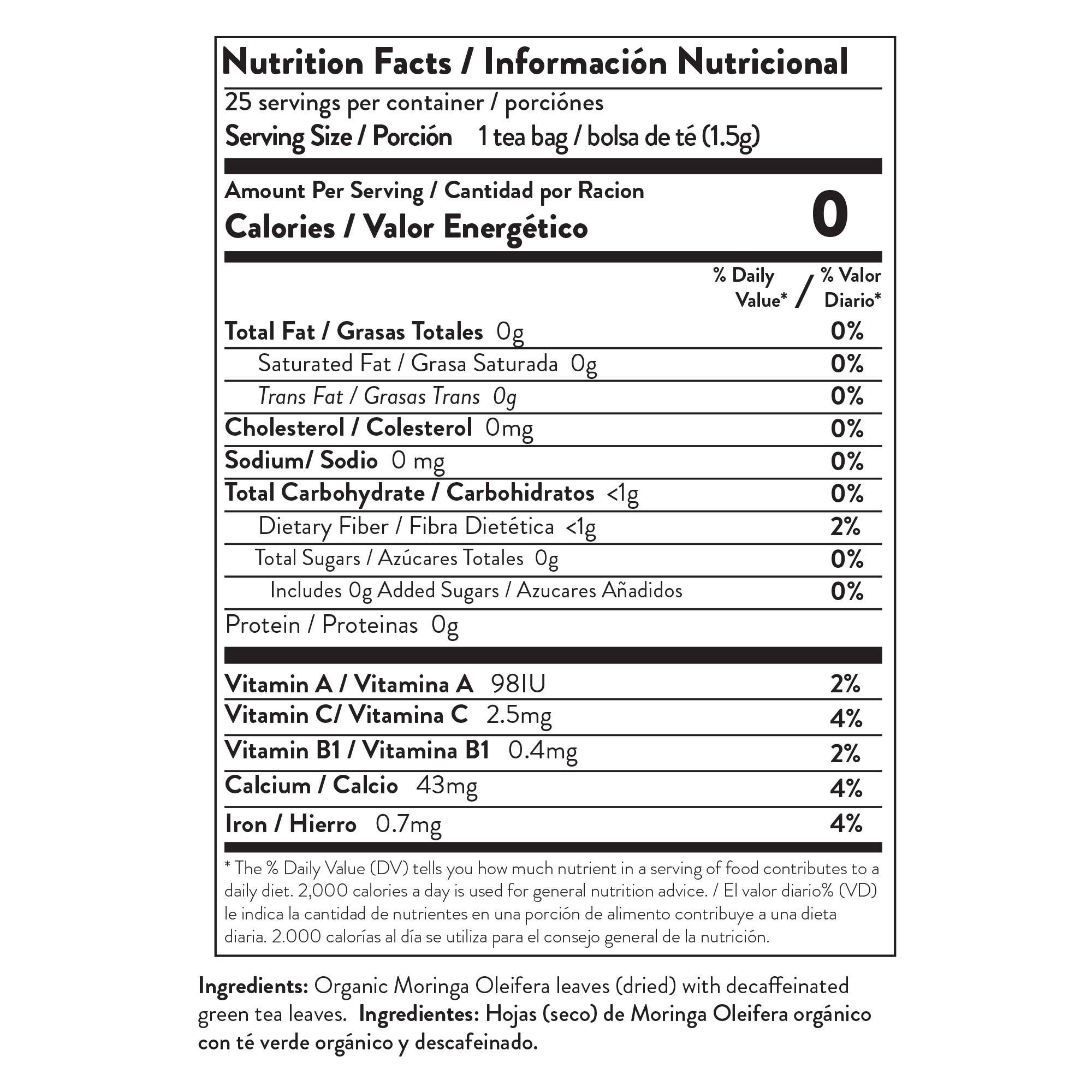 Miracle Tree - Wholesale Health/Detox Tea - Organic Moringa Tea: Green Tea3