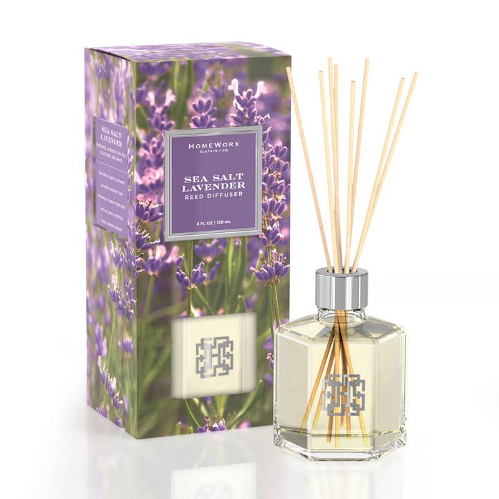 Sea Salt Lavender Reed Diffuser for wholesale by HomeWorx by Slatkin + Co.