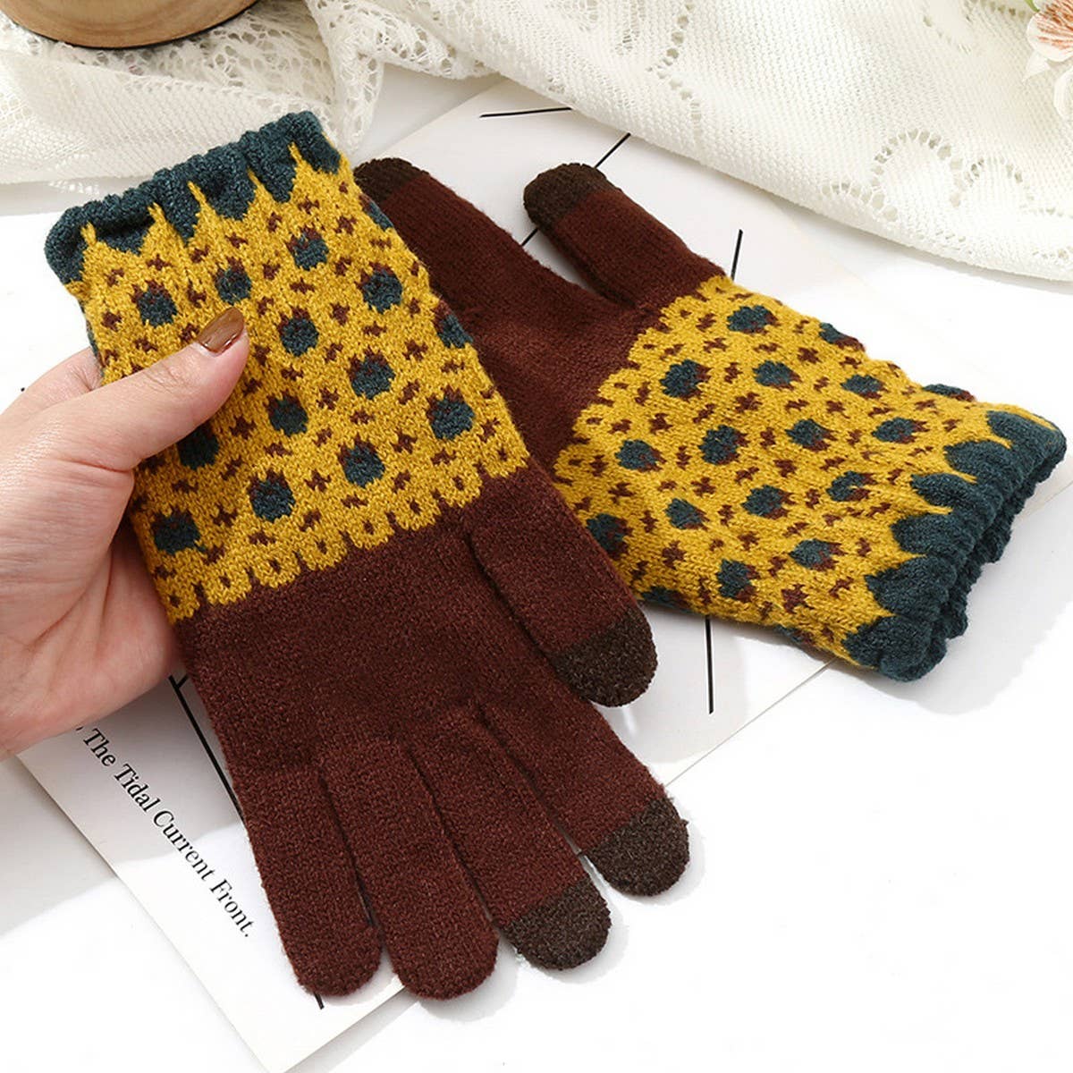 ACCITY - Wholesale Gloves - Unisex - Cute Knit Gloves for Women – Touchscreen Warm_CWAG014713