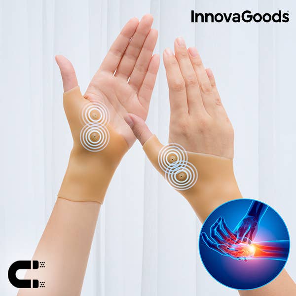 InnovaGoods - Wholesale Hand/Foot Massager - Magnetic Dots Compression Wristbands (Pack of 2)0