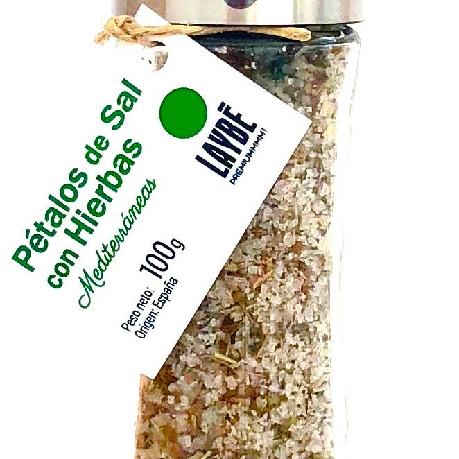 NATURESPECIAS, C.B. - Wholesale Salt Mill - Crystal Grinder - Salt Petals Mediterranean Herbs 100g
