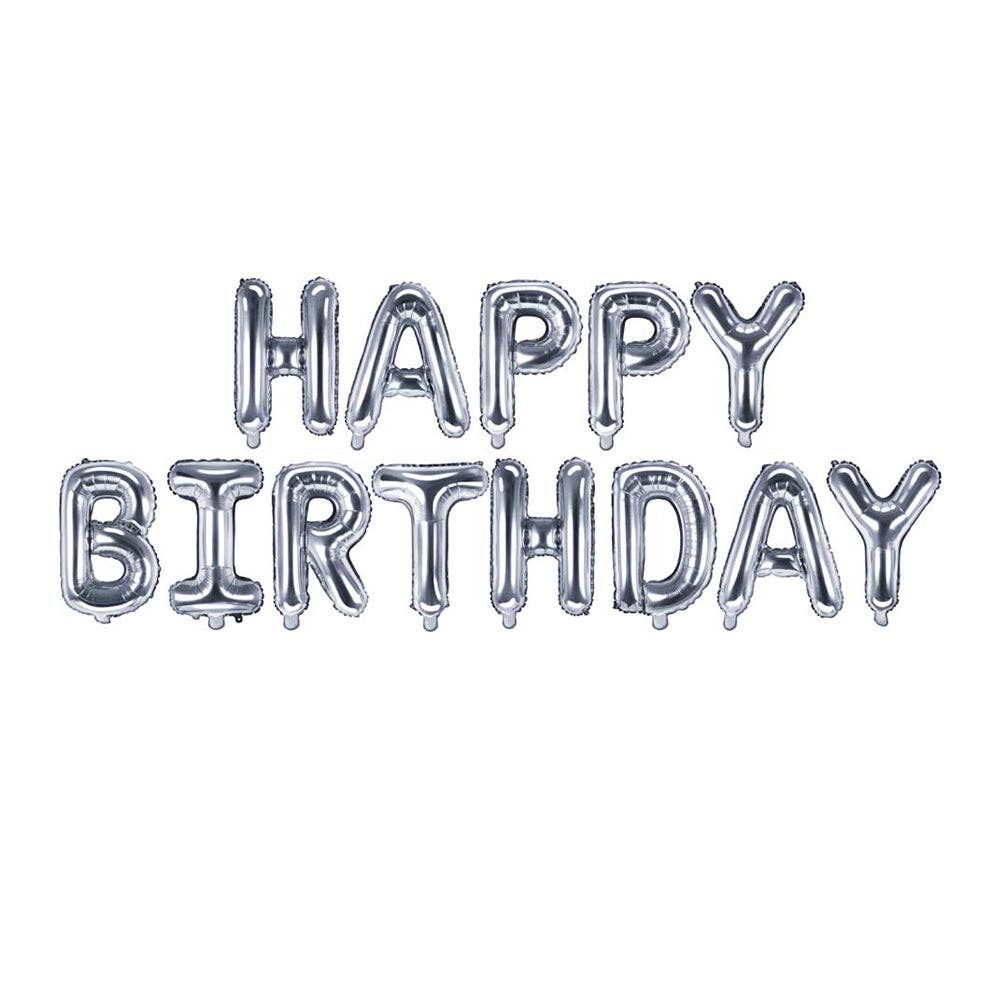 My Wholesale Warehouse - Vente Ballon - Ballon gonflable « Happy Birthday » avec ficelle et paille6
