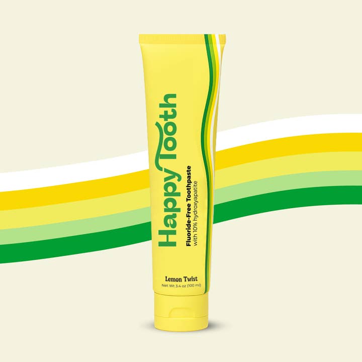Natural Hydroxyapatite Toothpaste - Lemon Twist for wholesale by Happy Tooth Products LLC