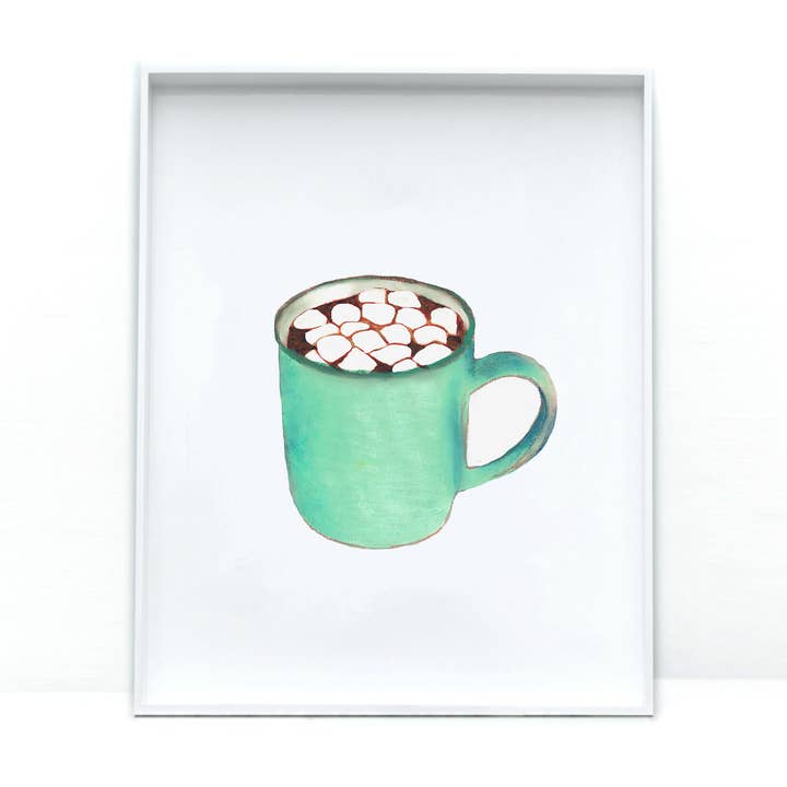 Hot Chocolate Print for wholesale by Happy Cooking Cards