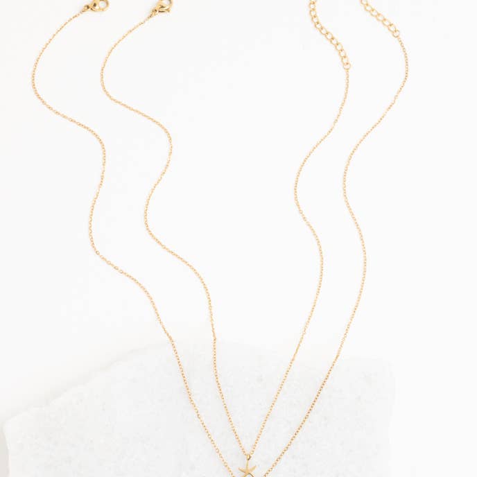 Starfish Project, Inc - Wholesale Pendant/Charm Necklace - Community Gold Starfish Pendant Necklace Set3