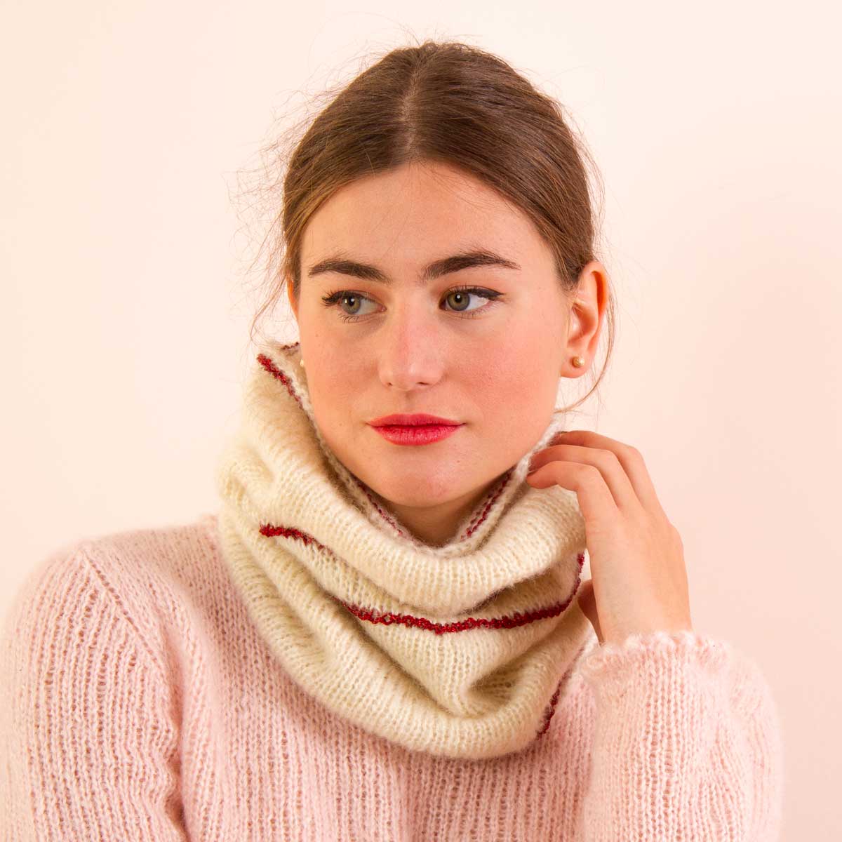 Tricotez-moi - Wholesale Knitting/Crochet Supplies - Fast Knit Snood Pipper Nude Gold3