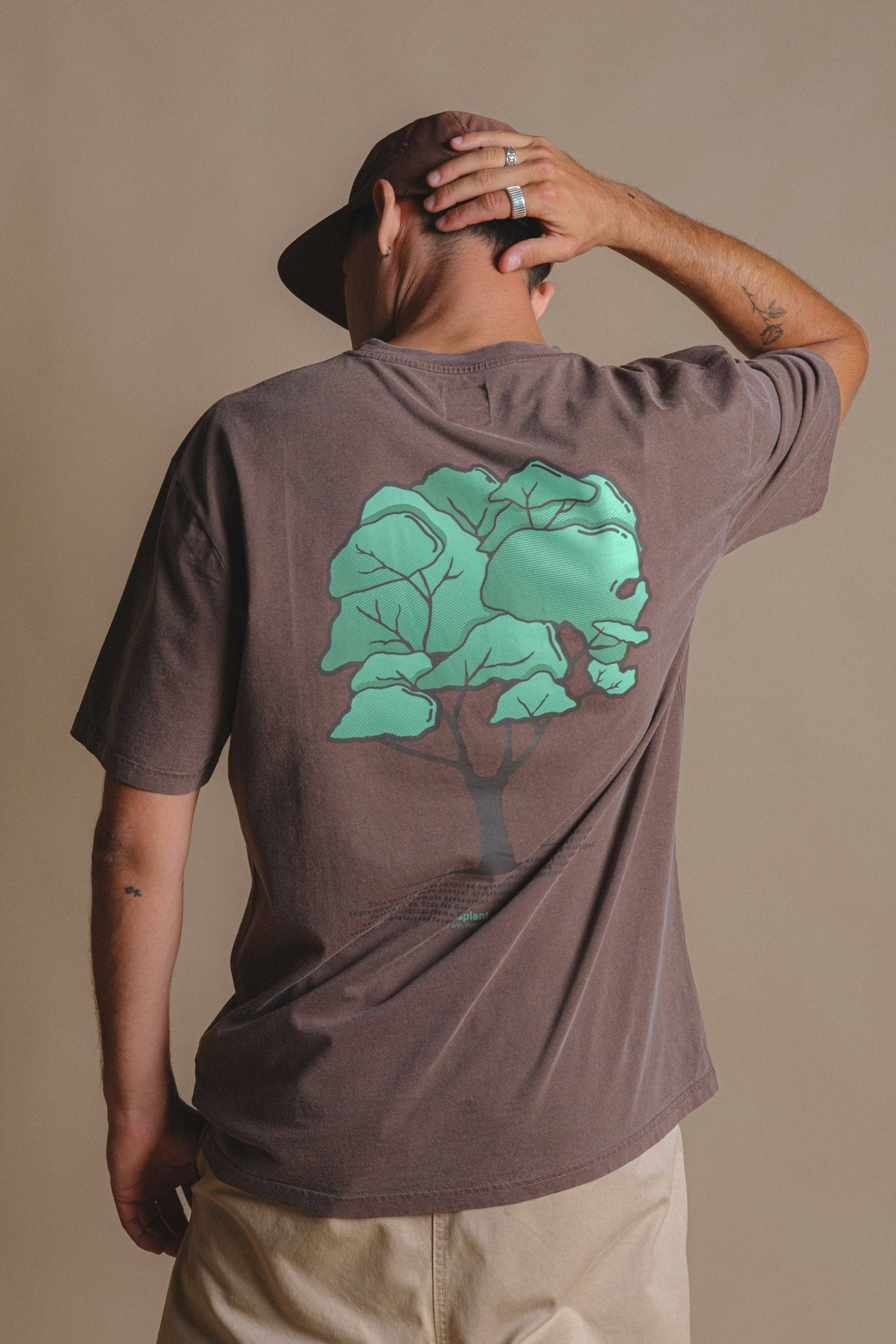 Trendsplant Clothing - Wholesale T-Shirt - Men's - Pontido Pigment T-Shirt Chestnut3