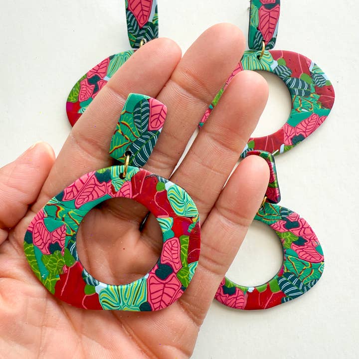 Noble Fawn Jewelry - Wholesale Hoop Earrings - Bella Hoop Tropics2