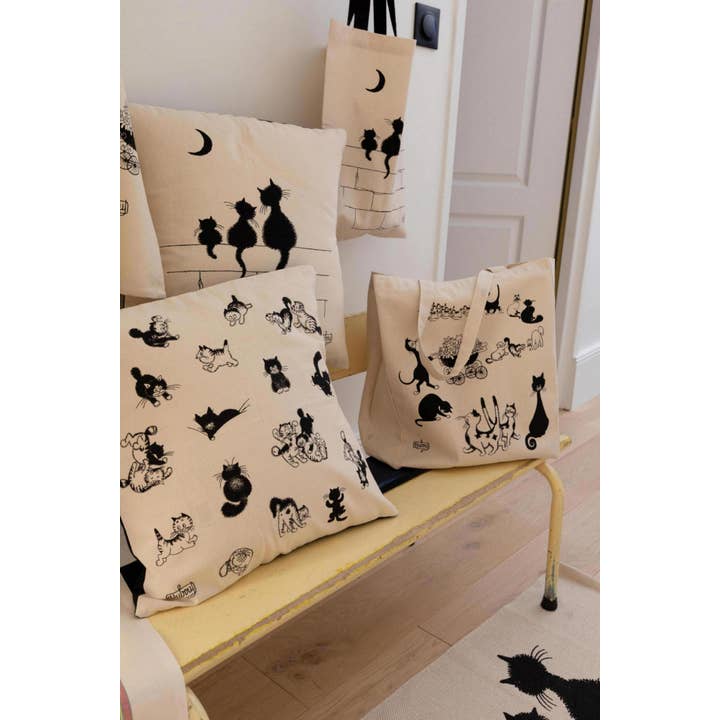 Maison Vivaraise & La Cerise sur le Gâteau - Wholesale Grocery/shopping bag - Dubout Multicat Shopping Bag Ecru 40 X 36 X 162