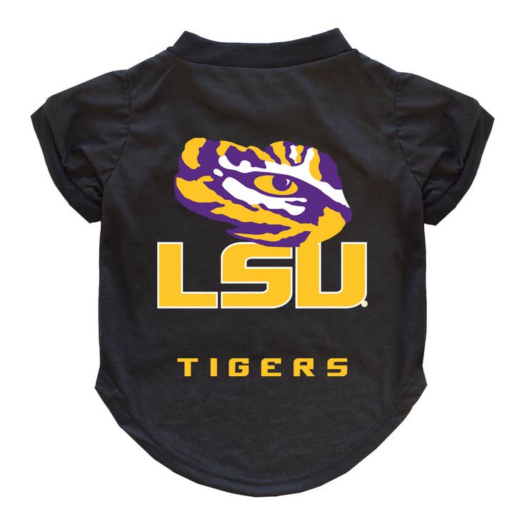 NCAA LSU Tigers Pet T-Shirt for wholesale by Little Earth Productions