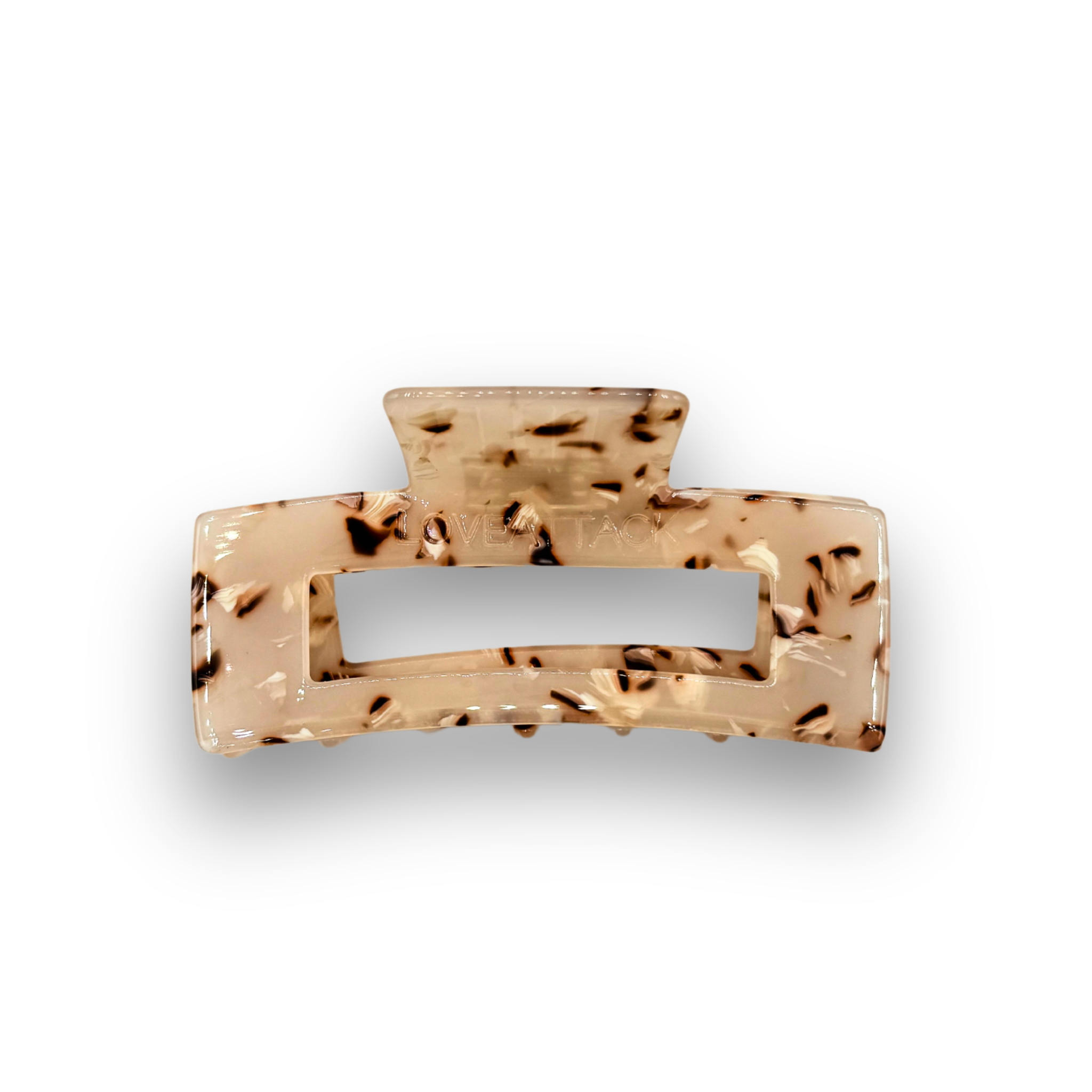 Love Attack - Wholesale Hair Clip - Women's - Aven Speckle Minimalist Cellulose Acetate Hair Claw Clips12