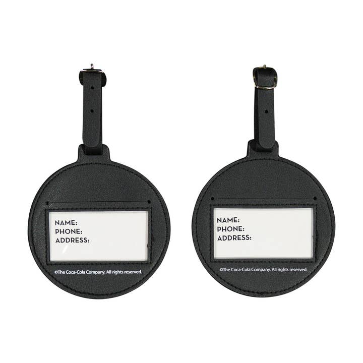 FUL Luggage (Concept One) - Wholesale Luggage Tag - Coca-Cola Circle Luggage Tag 2-Piece Set