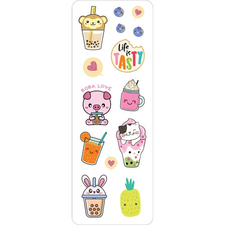 Peter Pauper Press - Wholesale Sticker - Bubble Tea Sticker Set2